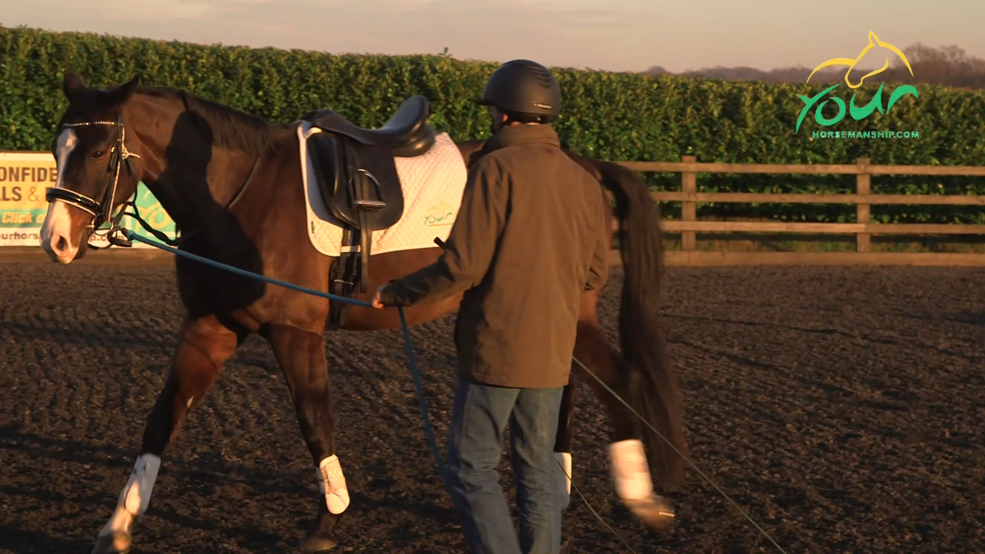 Lunging a nervous horse