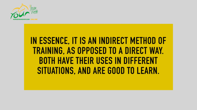 Indirect training - an alternative method for napping and spooking